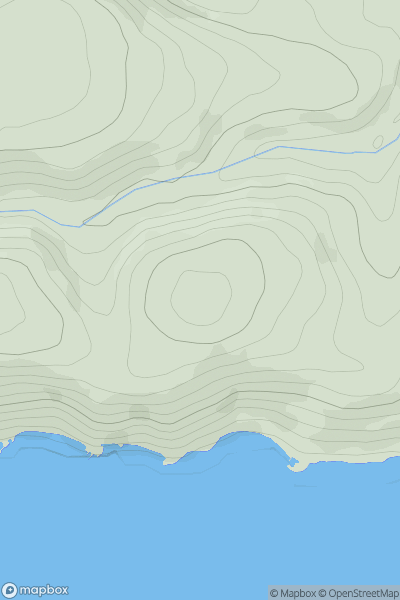 Thumbnail image for The Beacon [South West England] [SX351543] showing contour plot for surrounding peak